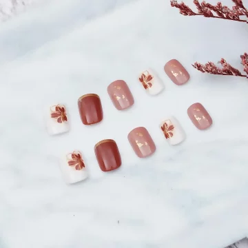 福到金蔥喜氣紅亮面×穿戴式手指甲片×二十四入 .avif