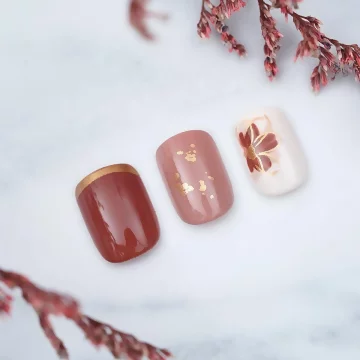 福到金蔥喜氣紅亮面×穿戴式手指甲片×二十四入 .avif