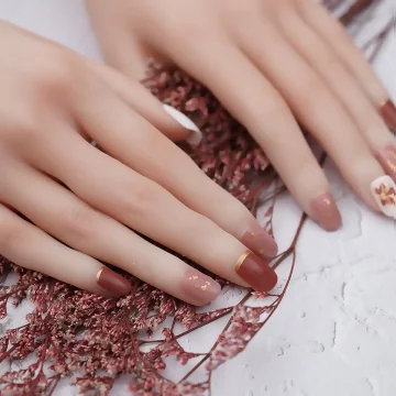 福到金蔥喜氣紅亮面×穿戴式手指甲片×二十四入 .avif