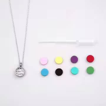 貓頭鷹×薰香釦×項鍊