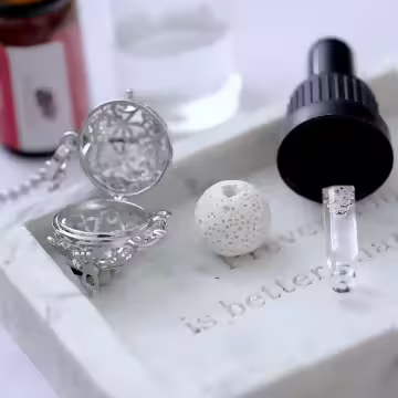 大眼貓頭鷹×薰香火山石×長項鍊