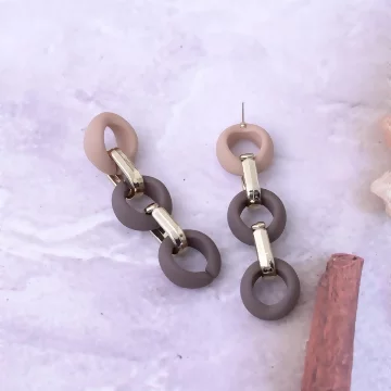 棕咖三環相扣×吊墜耳環.avif