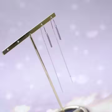 925銀針×U型一字長鑽×耳線