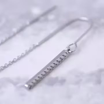 925銀針×U型一字長鑽×耳線