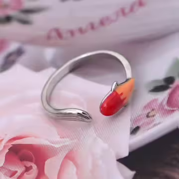 925銀飾×幸運錦鯉×開口戒指