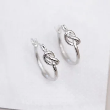 925銀針×打一個結×耳環.avif