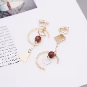 金沙球C字幾何×不對稱三角耳夾