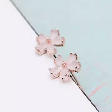 甜心粉小櫻花×耳環