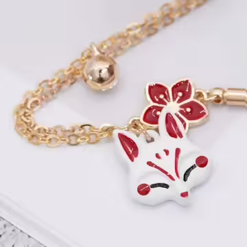 紅花小狐狸×紅繩腳鍊