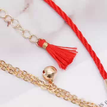 紅花小狐狸×紅繩腳鍊