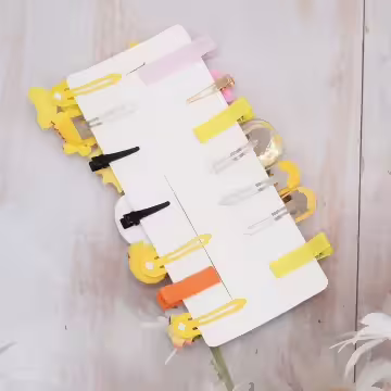 鮮黃檸檬小鴨太陽×十四套件髮夾組