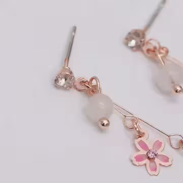 櫻花朵朵×吊墜耳環