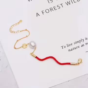 珍珠財寶×紅繩手鍊