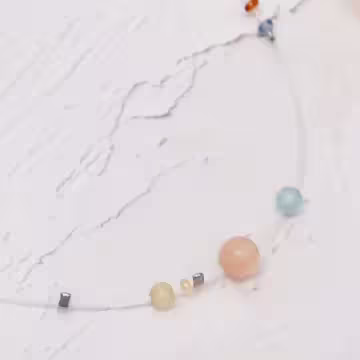 彩色懸浮泡泡球×項鍊