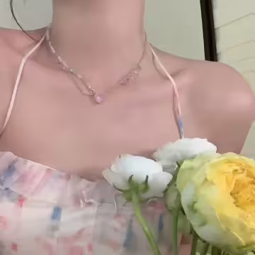 糖果愛心繽彩串珠&times;項鍊&times;共二色