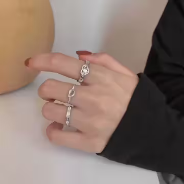 打結愛心&times;可調節戒指