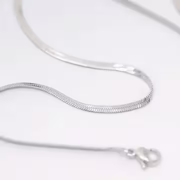 925銀飾×扁形蛇骨×腳鍊