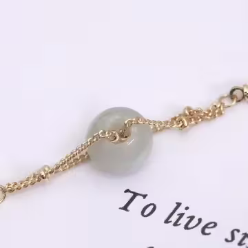 綠玉平安扣古錢×紅繩手鍊