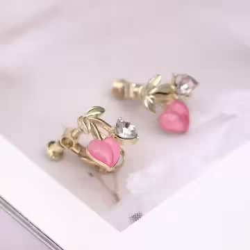 愛心水蜜桃&times;螺旋耳夾