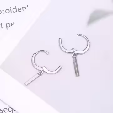 925銀針×小銀條×耳扣