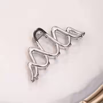 銀色雙波浪×鯊魚夾
