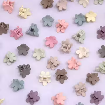 花朵造型小抓夾×五十套件髮夾組
