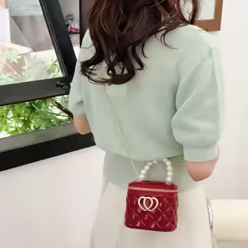 雙心立體水桶包&times;果凍鍊條斜背包&times;酒紅