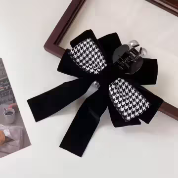 黑白大蝴蝶千鳥紋×鯊魚夾