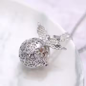 天使飛球×薰香玻璃寶瓶×長項鍊