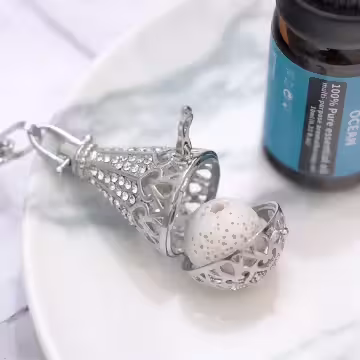 熱氣球×薰香火山石×長項鍊