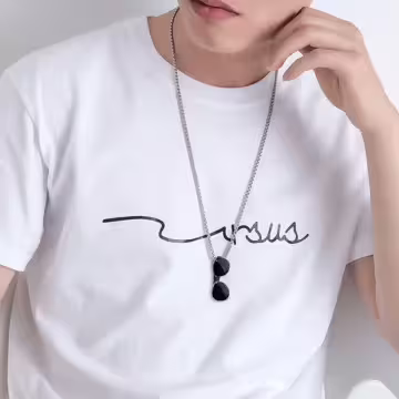 潮酷墨鏡×中性長項鍊