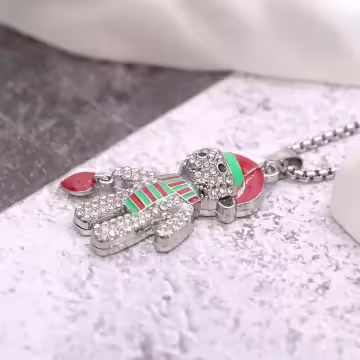 聖誕小熊×中性長項鍊