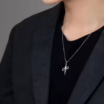 十字星環×中性長項鍊