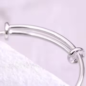 925銀飾×菱形切面×調節手環