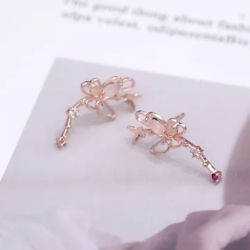 玫瑰金甜酷蝴蝶×吊墜耳環.avif