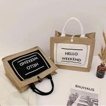 周末麻編字母×手提袋×黑色.avif