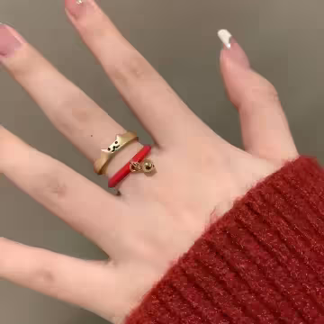 金喵紅通通×二套件戒指組