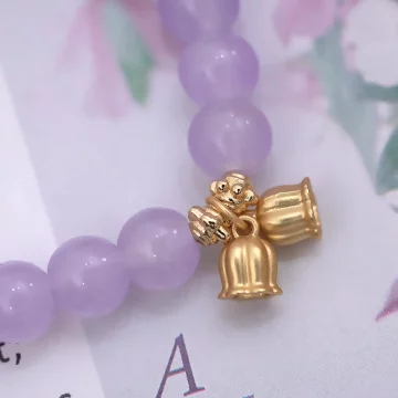浪漫紫色風鈴花×固定式串珠手鍊 .avif