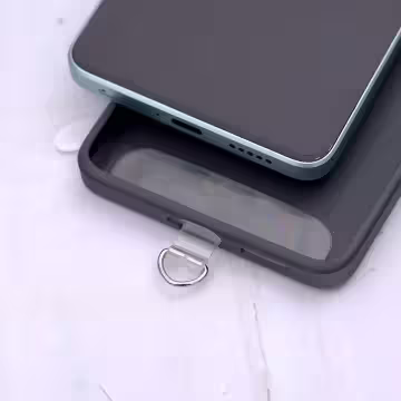 可調節雙環×金色×金蔥白色布滌綸繩×手機斜背雙勾掛繩×金白色