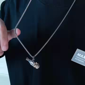 骷髏開瓶器×中性長項鍊