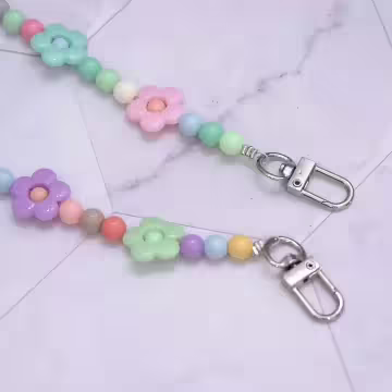 小花花繽紛×手機斜背雙勾掛繩