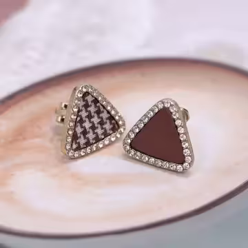 千鳥咖啡三角型×不對稱三角耳夾