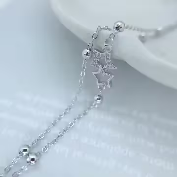 925銀飾×雙層流星彩帶×手鍊