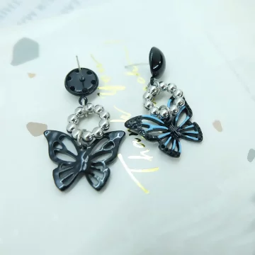 湛藍黑蝴蝶×吊墜耳環.avif