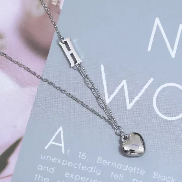 316鋼飾×H愛心×鎖骨項鍊×銀色.avif