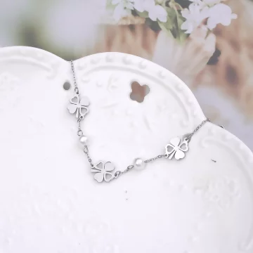 316鋼飾×幸運四葉草×手鍊×銀色.avif