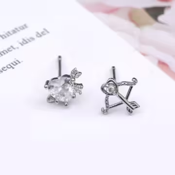 925銀針×愛神之箭×不對稱耳環