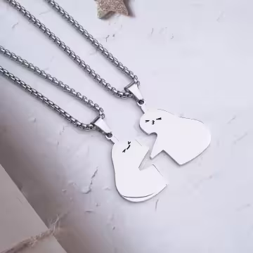 316鋼飾×貼貼小可愛×姐妹閨蜜情侶項鍊組