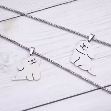 316鋼飾×馬爾濟斯×姐妹閨蜜情侶項鍊組