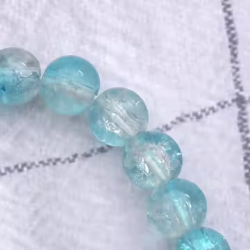 四葉草冰裂紋琉璃×固定式串珠手鍊×共二色